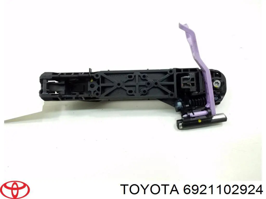 6921102924 Toyota maçaneta dianteira direita da porta externa