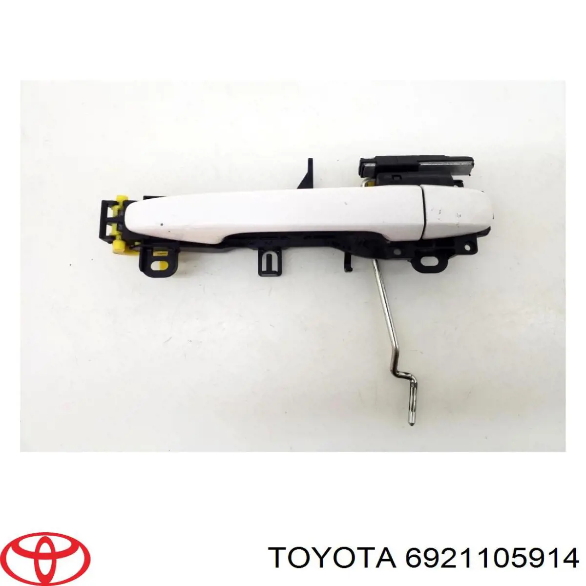 6921105914 Toyota maçaneta externa da porta dianteira