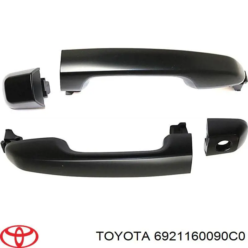 Ручка задней двери, наружная Toyota 6921160090C0 цена, от 74.49 USD