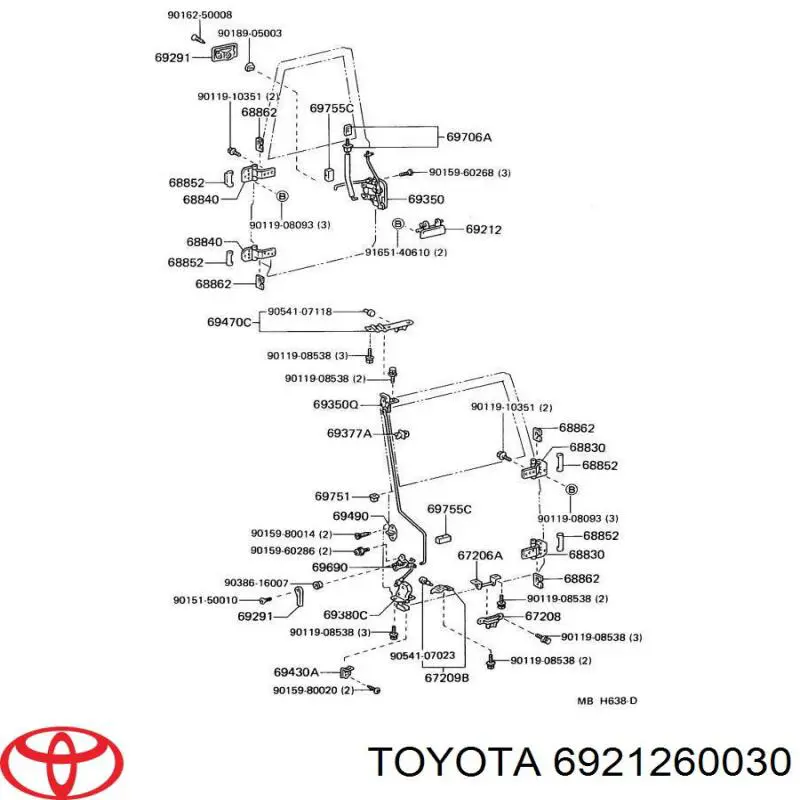 6921260030 Toyota 