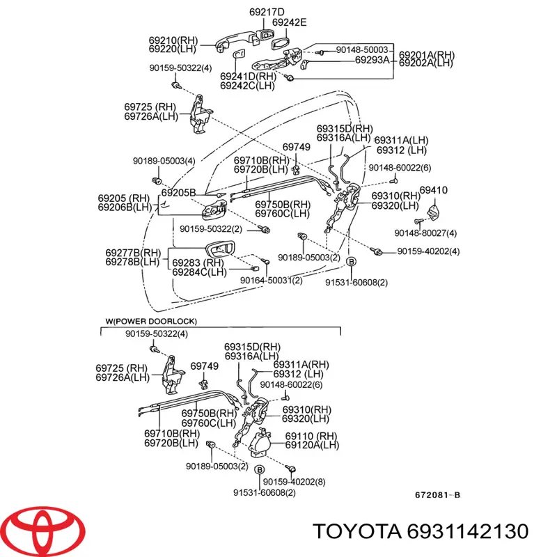  6931142130 Toyota