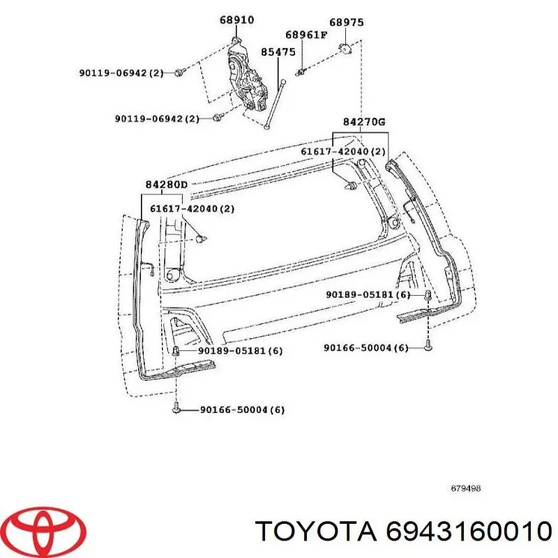 6943160010 Toyota 