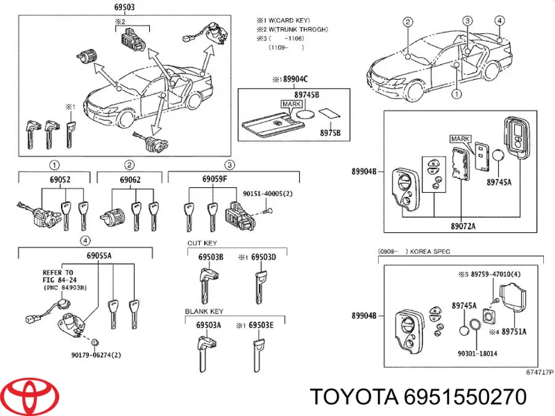 Купить 6951550270 Toyota 