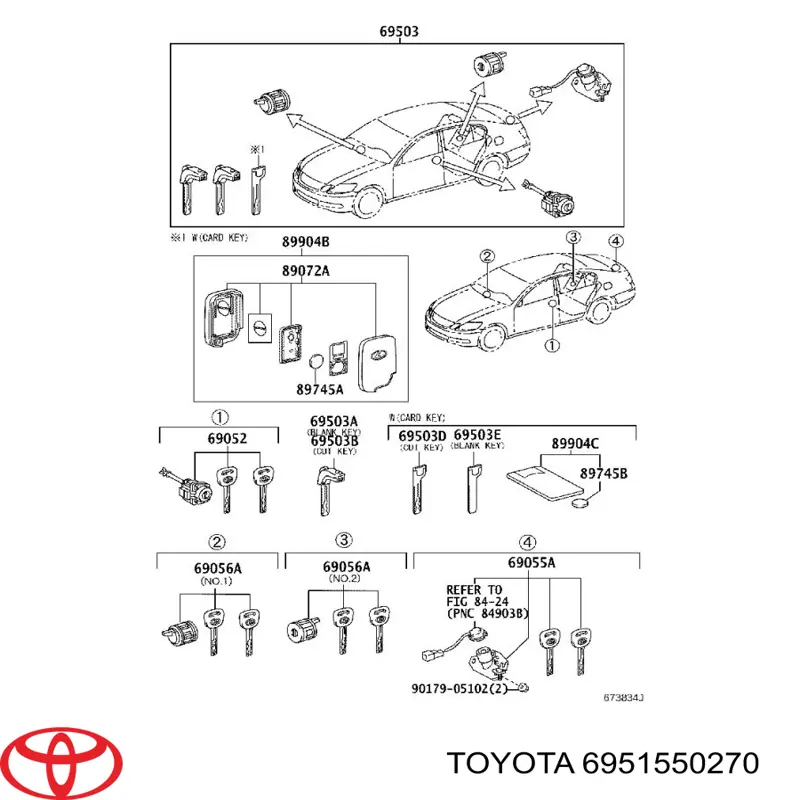  Toyota 6951550270 цена, от 76.02 USD