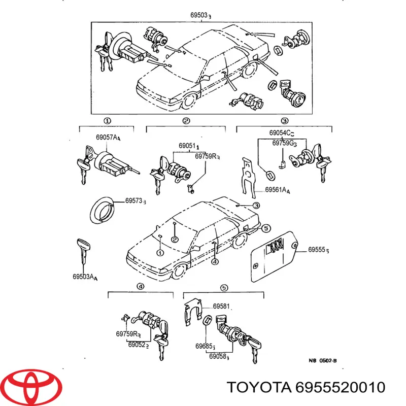 6955520010 Toyota 