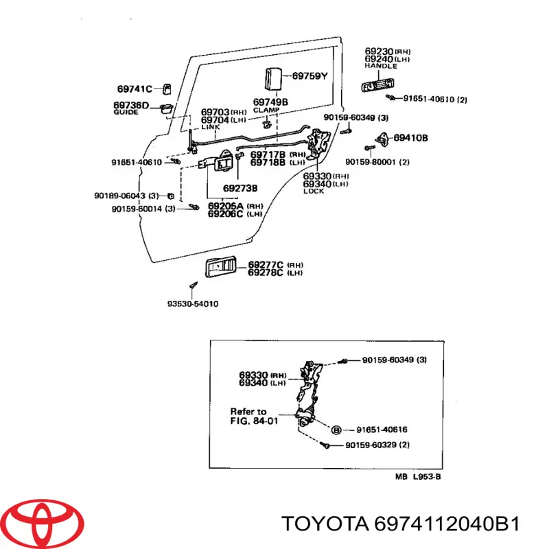  6974112040B1 Toyota