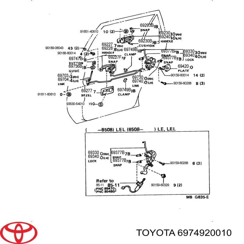  6974920010 Toyota