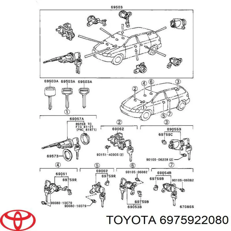  6975922080 Toyota