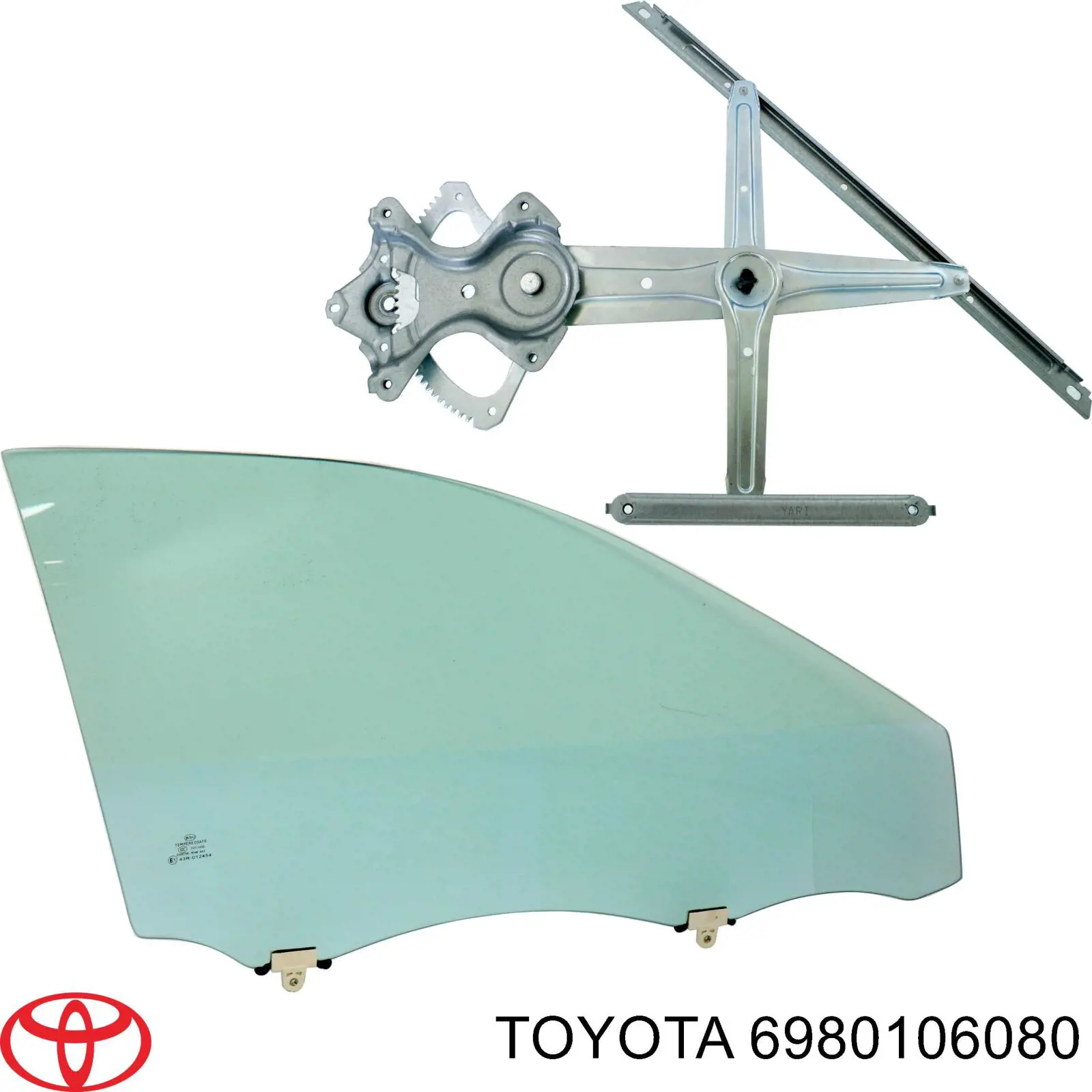 Стеклоподъемник передней правой двери Toyota 6980106080 цена, от 13.21 USD