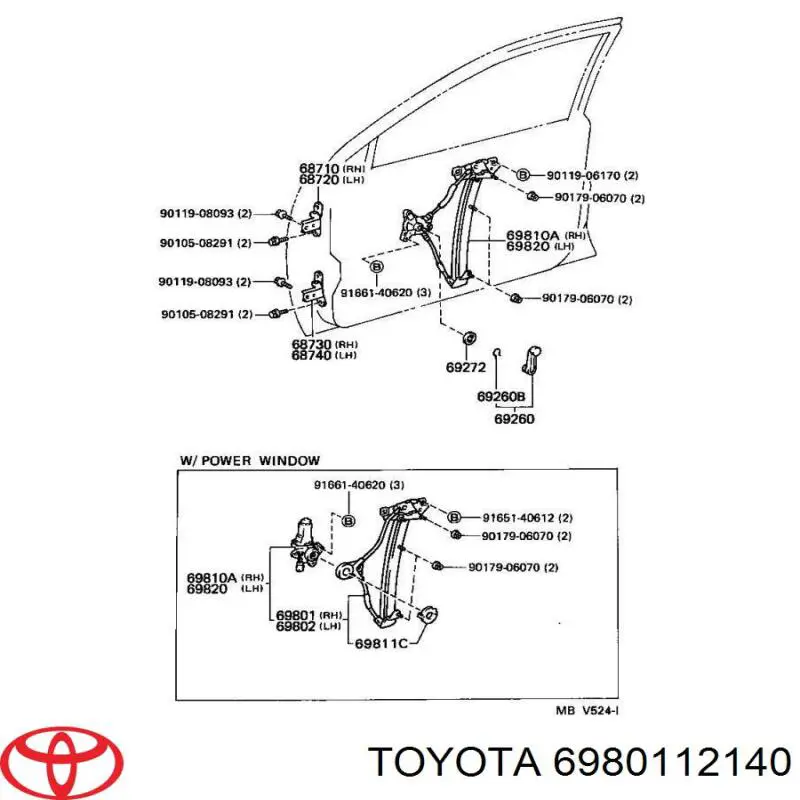  6980112140 Toyota