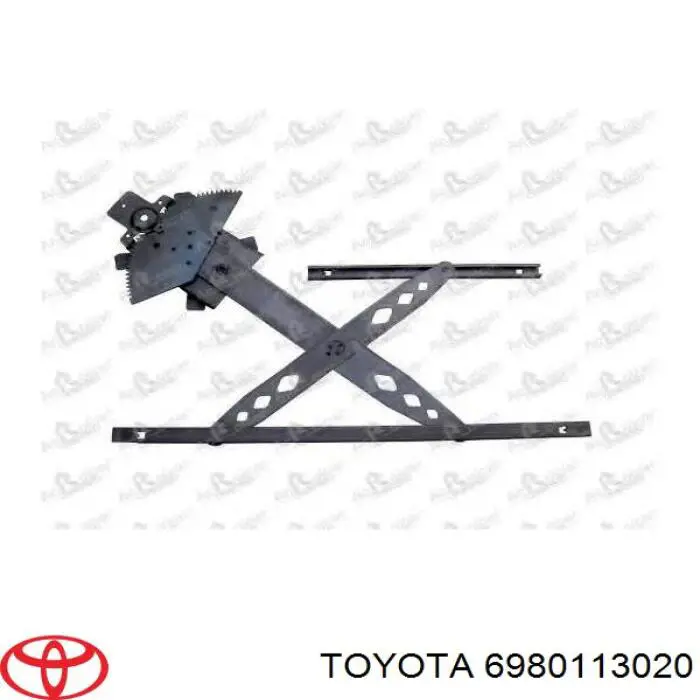 6980113020 Toyota mecanismo de acionamento de vidro da porta dianteira direita