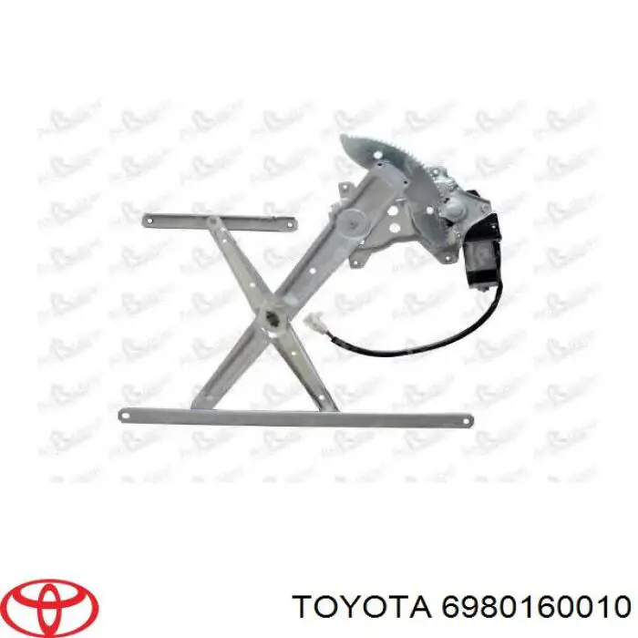  Mecanismo de acionamento de vidro da porta dianteira direita Toyota Land Cruiser 80 SUV (J8) (1990 - 1998) 80