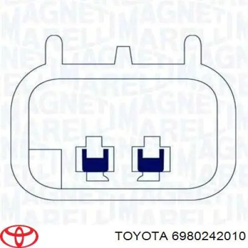 Механизм стеклоподъемника двери передней левой 6980242010 Toyota