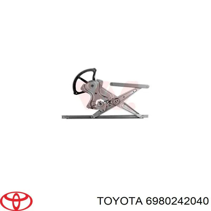 6980242040 Toyota механизм стеклоподъемника двери передней левой