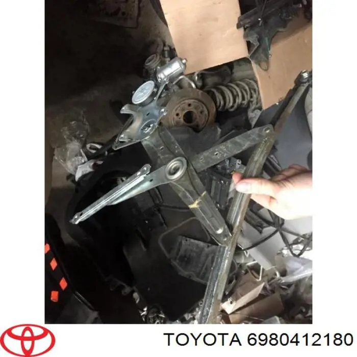 Mecanismo de acionamento de vidro da porta traseira esquerda para Toyota Corolla (E15)