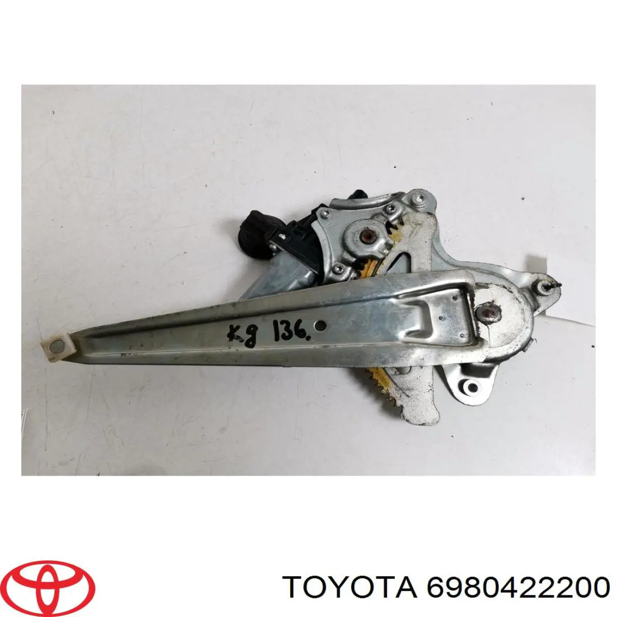 Механизм стеклоподъемника двери задней левой 6980422200 Toyota