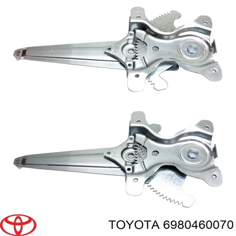 6980460070 Toyota Механизм стеклоподъемника двери задней, левой