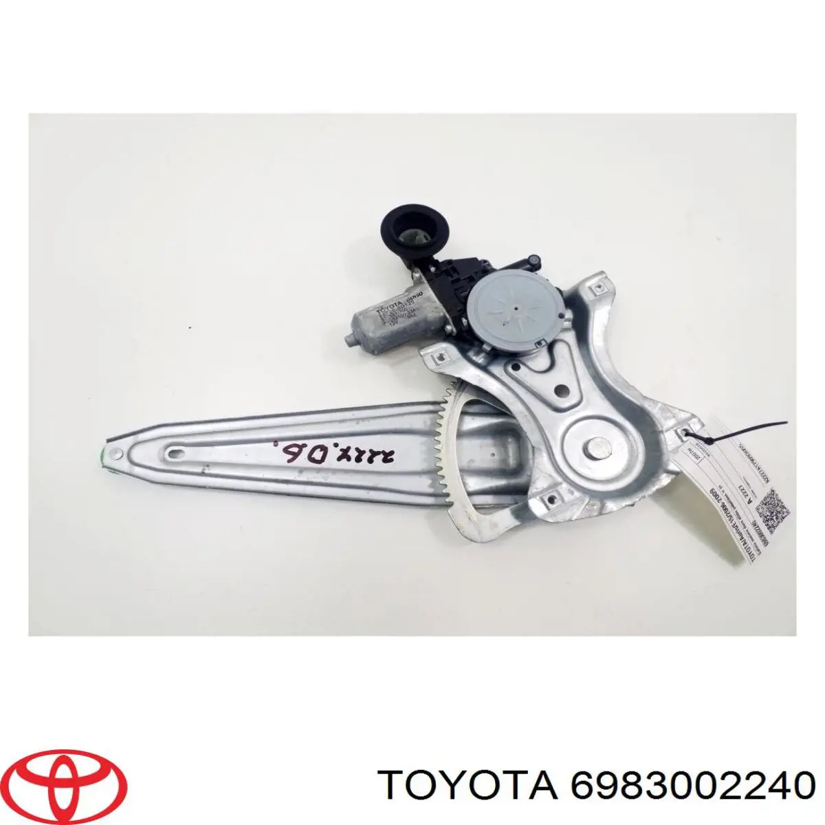 6983002240 Toyota mecanismo de acionamento de vidro da porta traseira direita