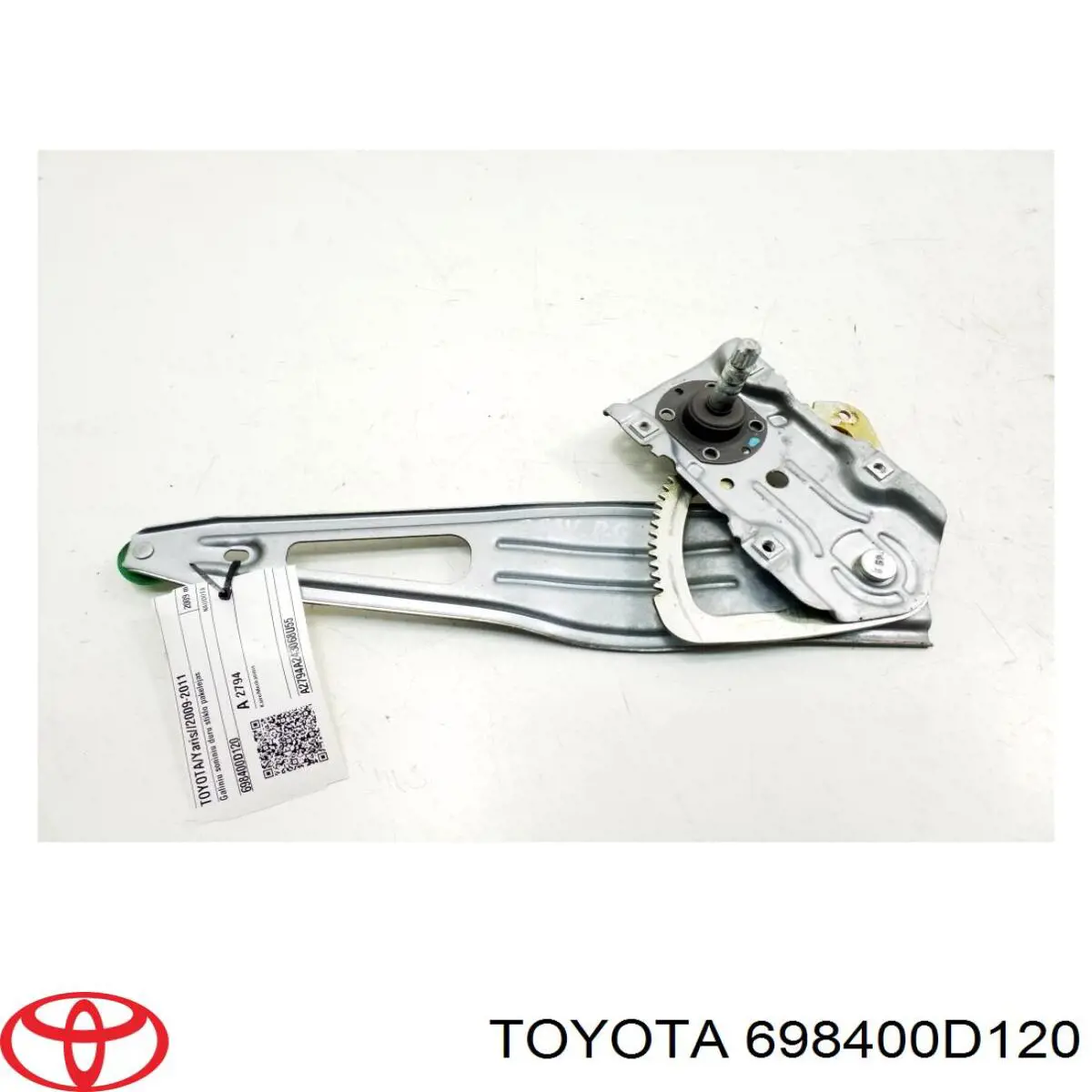 Mecanismo de acionamento de vidro da porta traseira esquerda para Toyota Yaris (SP90)