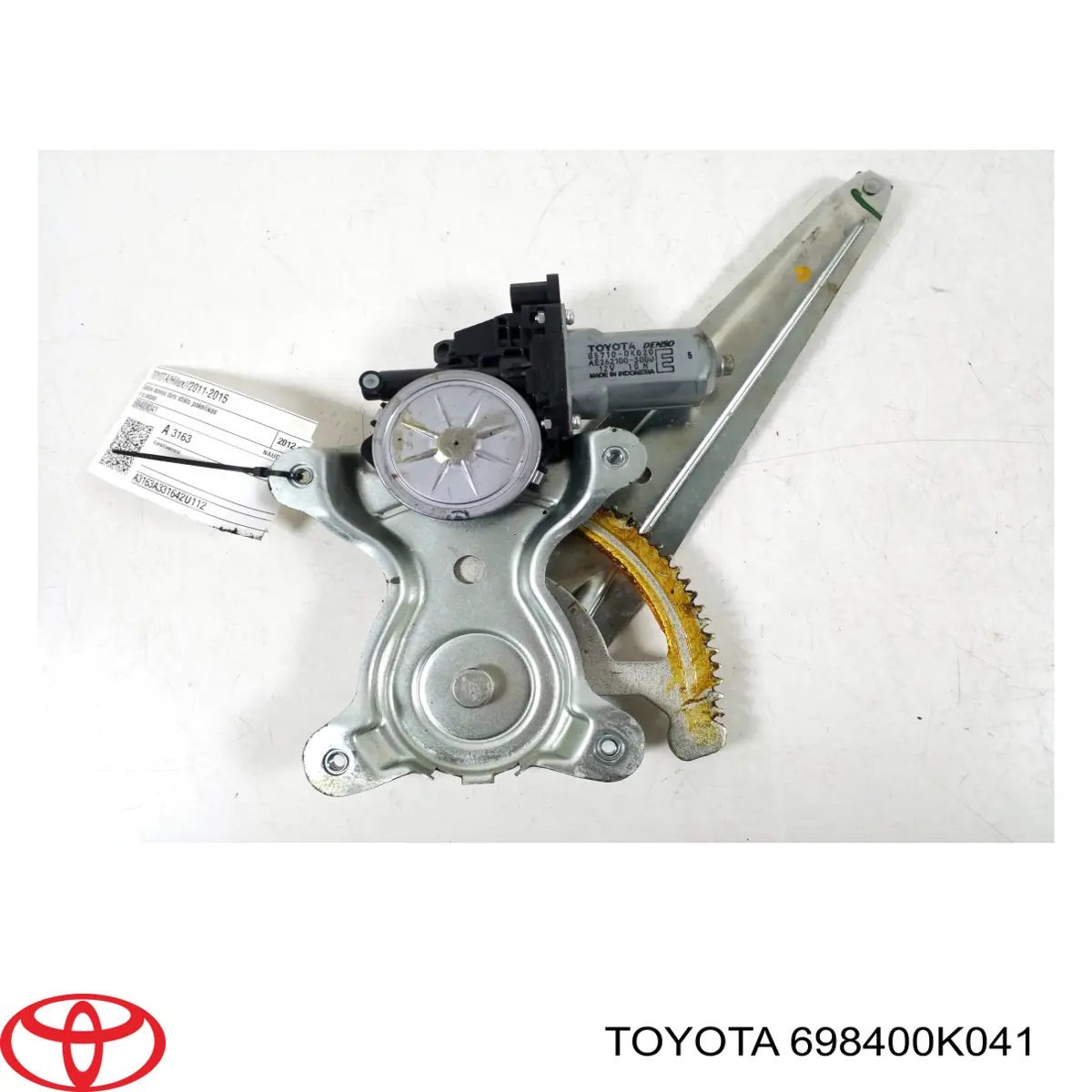 Mecanismo de acionamento de vidro da porta traseira esquerda para Toyota Hilux (KUN25)