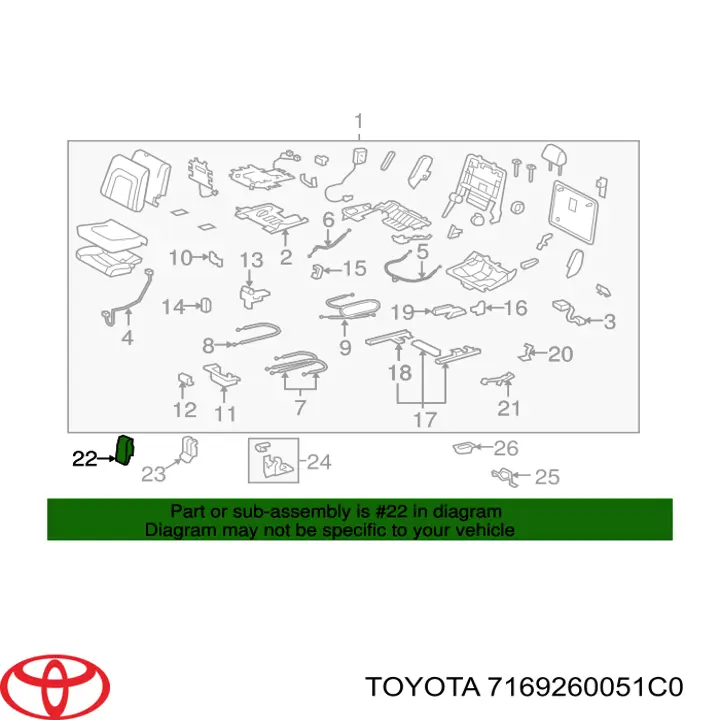 7169260051C0 Toyota 