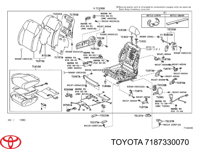 7187330070 Toyota 