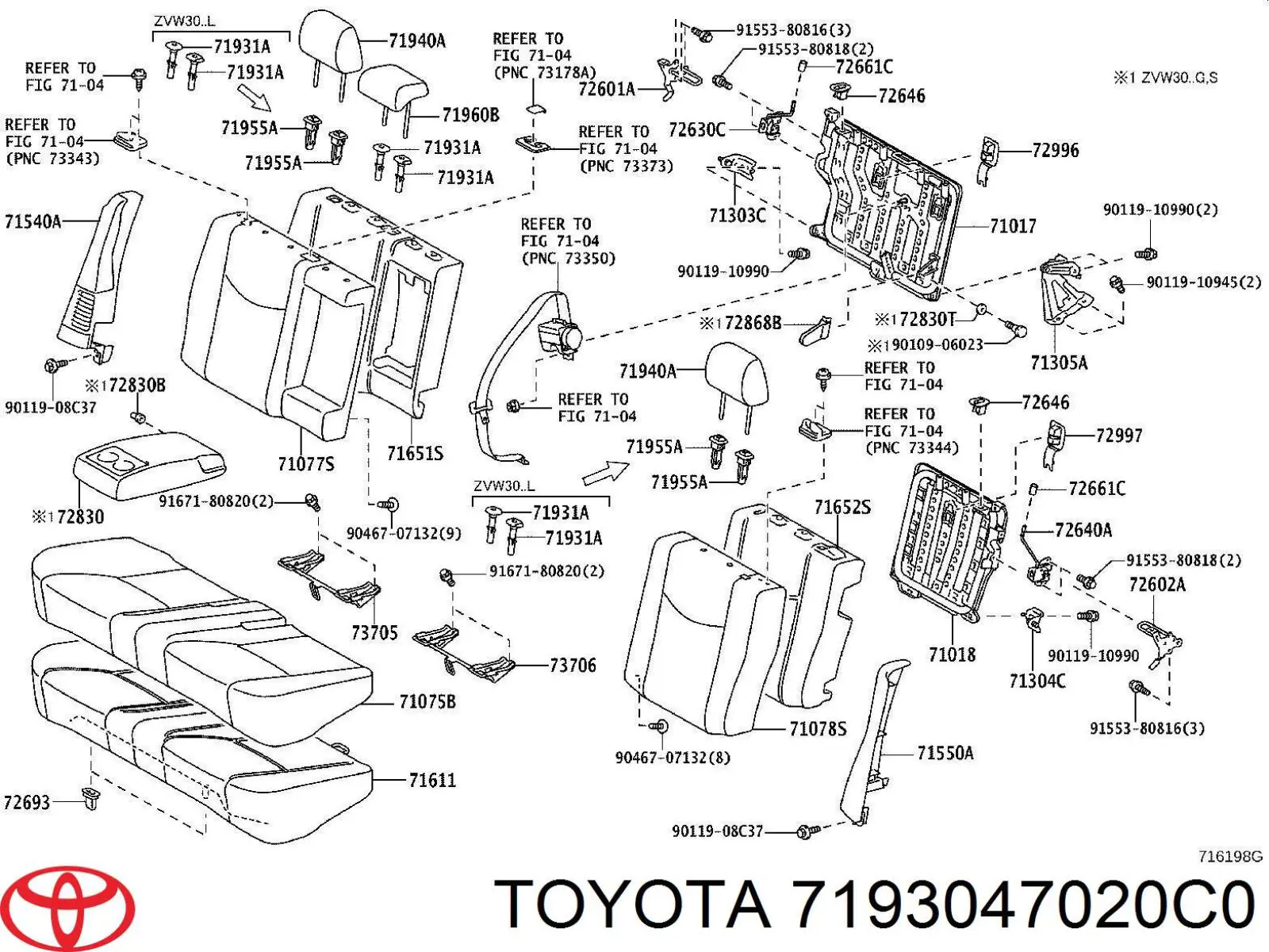 7193047020C0 Toyota 