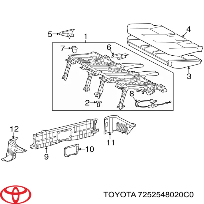 7252548020C0 Toyota 