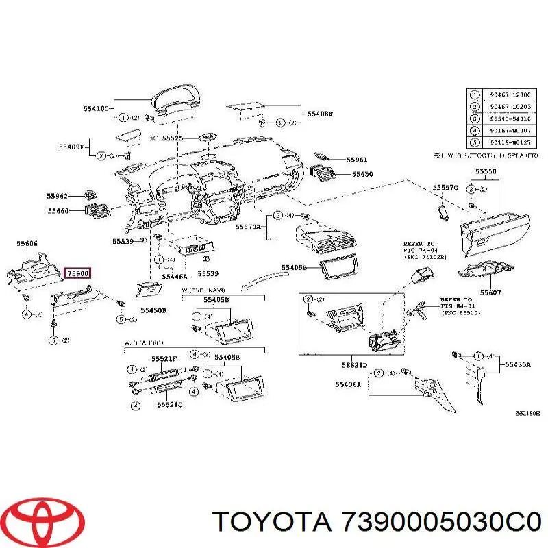 7390005030C0 Toyota Подушка Айрбег водителя защиты коленей