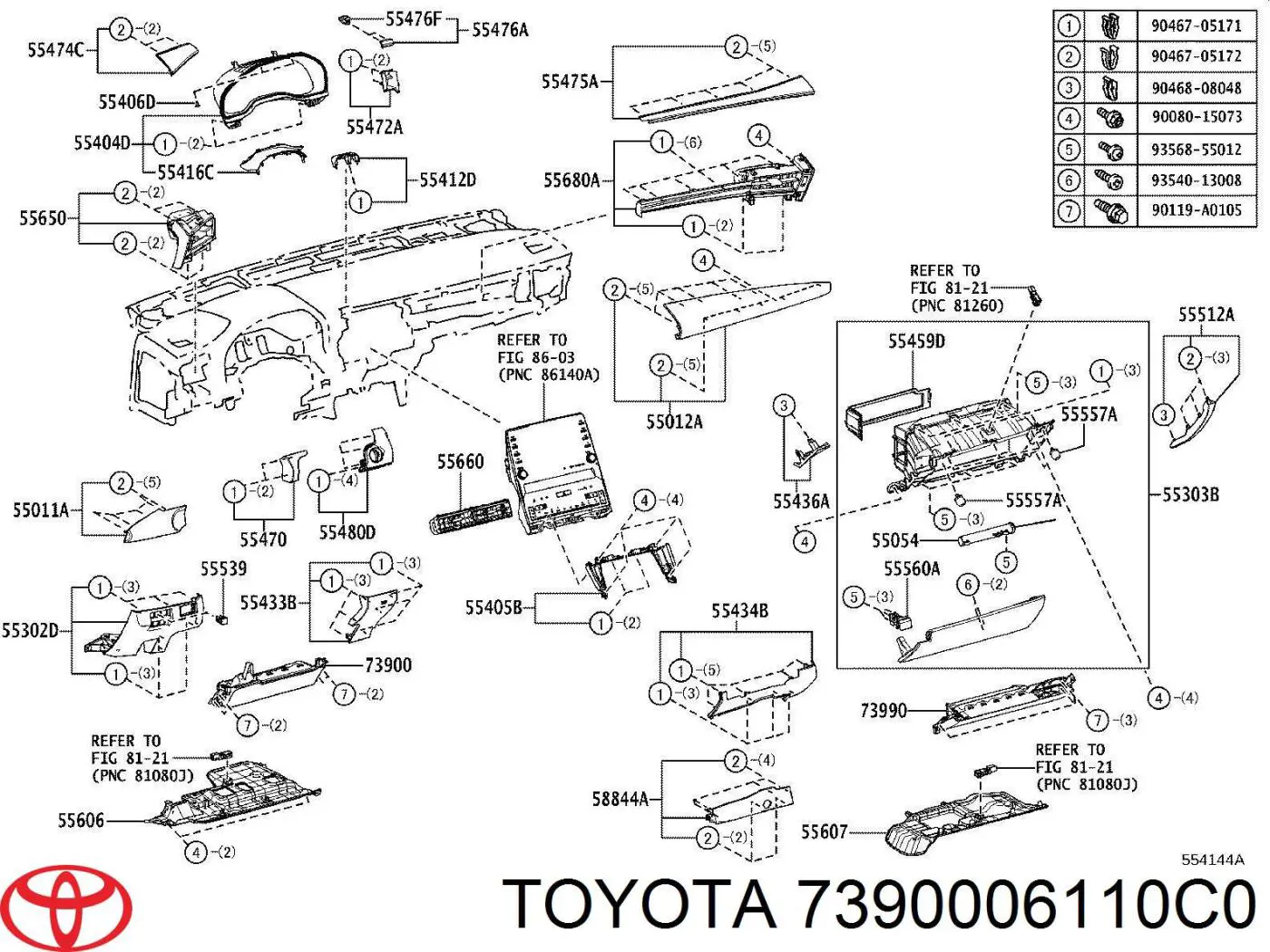  7390006110C0 Toyota