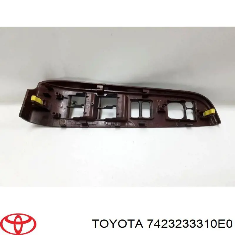 7423233310E0 Toyota Панель (накладка) блока управления стеклоподъемником передняя левая