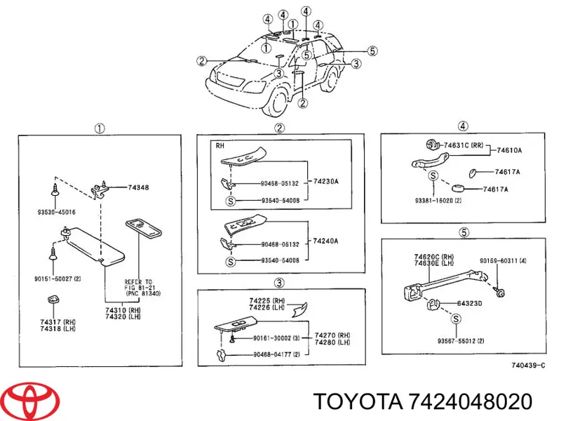  7424048020 Toyota