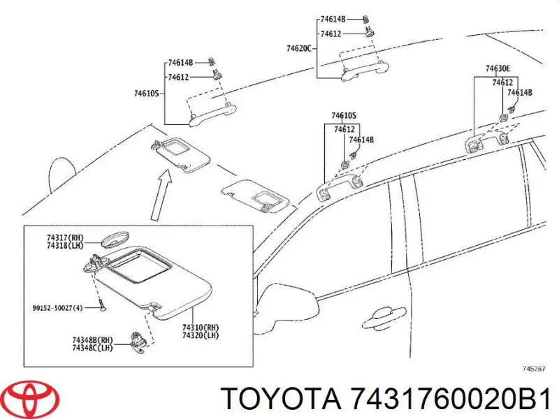 7431760020B1 Toyota 