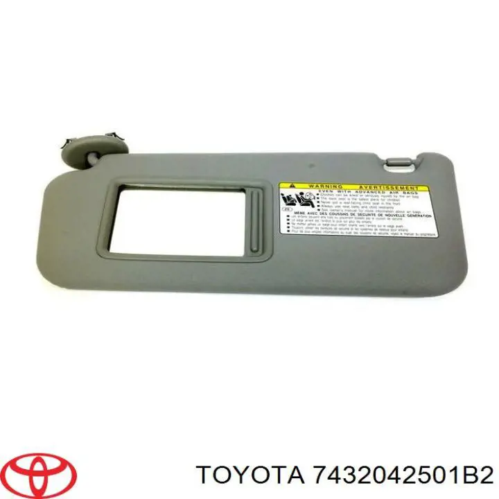 Козырек солнцезащитный автомобиля Toyota 7432042501B2 цена, от 171.44 USD