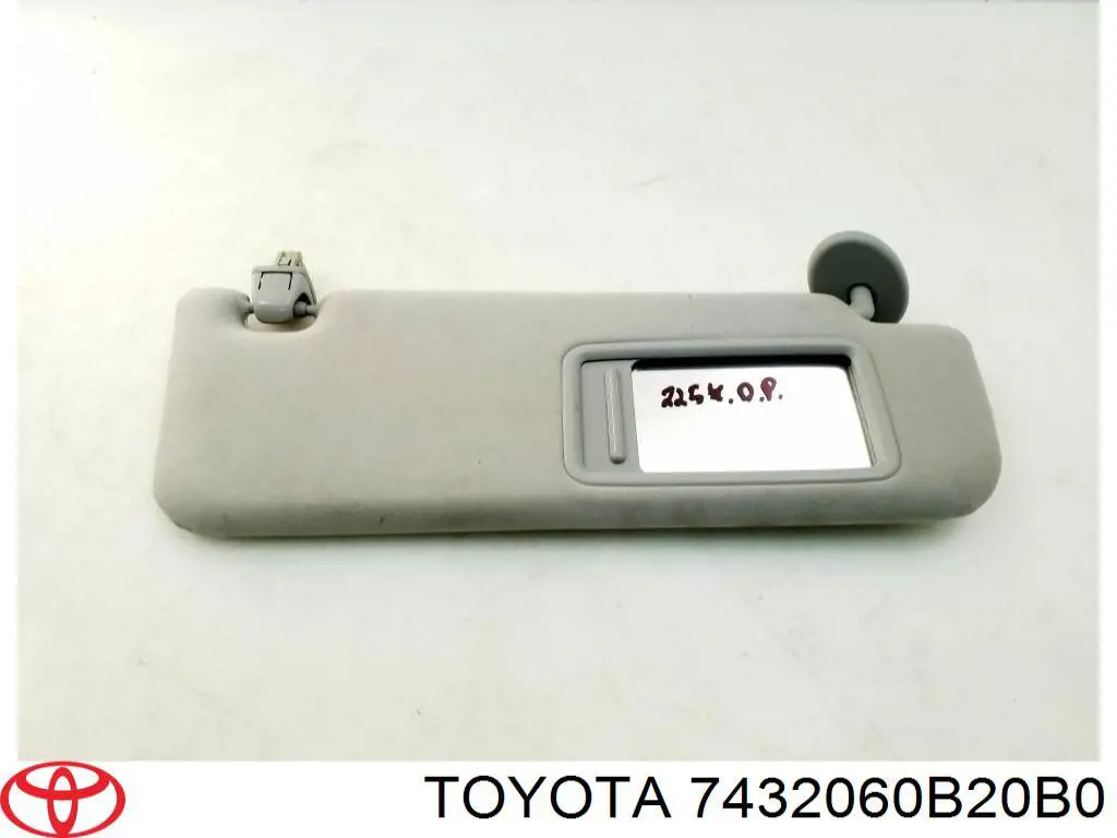 7432060B20B0 Toyota Козырек противосолнечный