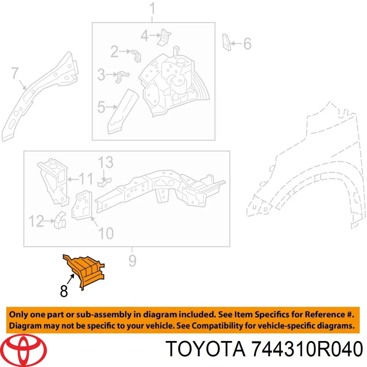 744310R040 Toyota 