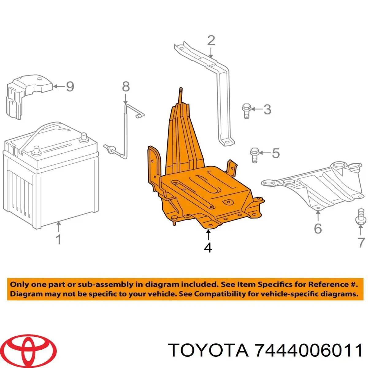  Toyota 7444006011 цена, от 25.40 USD