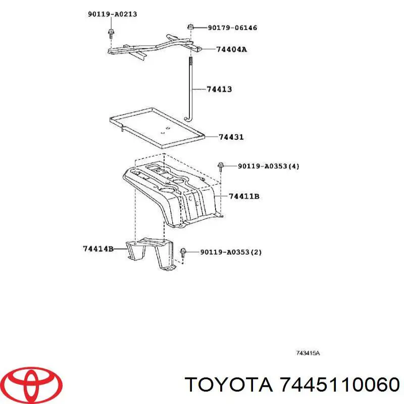  7445110060 Toyota