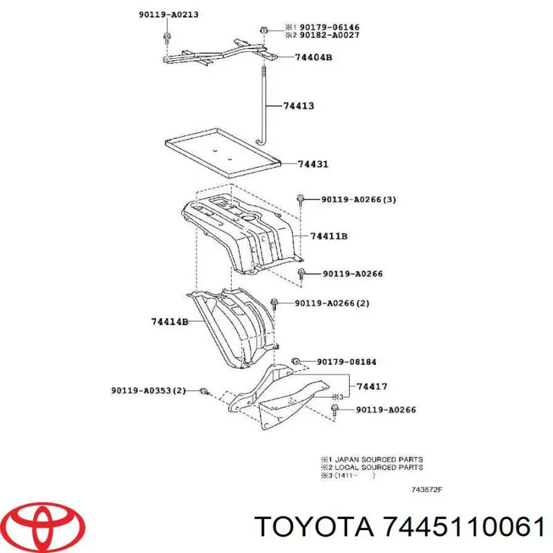 7445110061 Toyota 