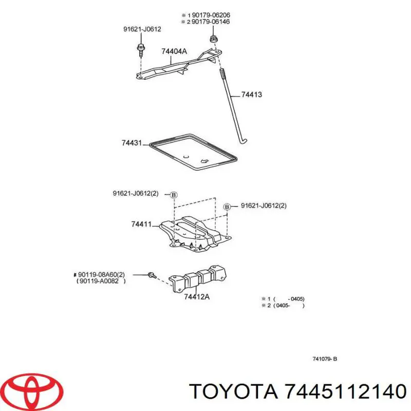 7445112140 Toyota 