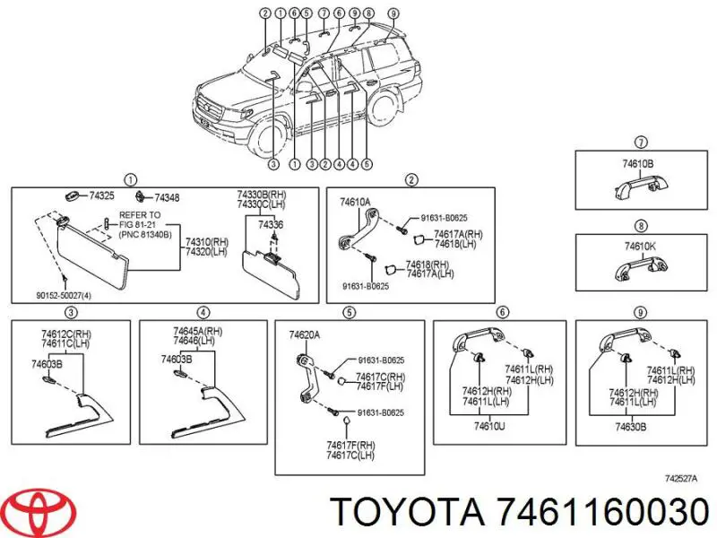 7461160030 Toyota 