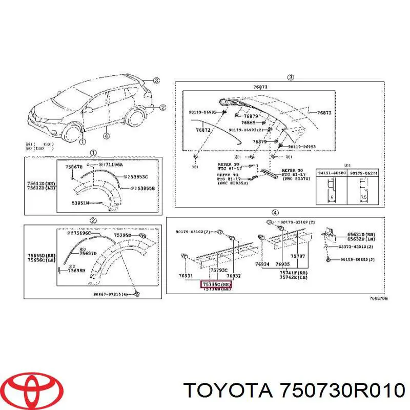  750730R010 Toyota