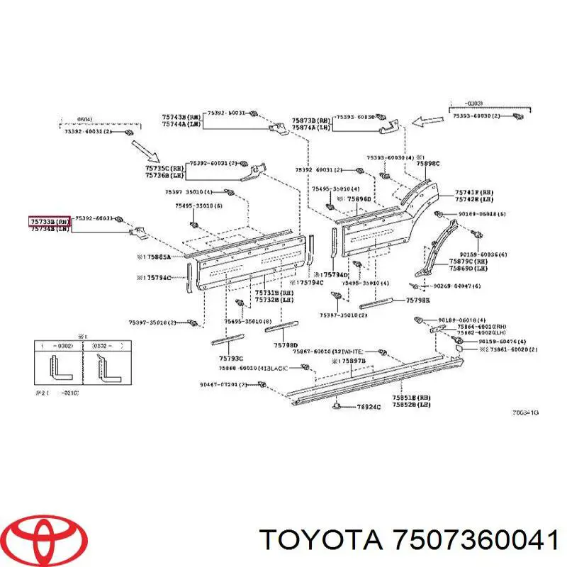  7507360041 Toyota