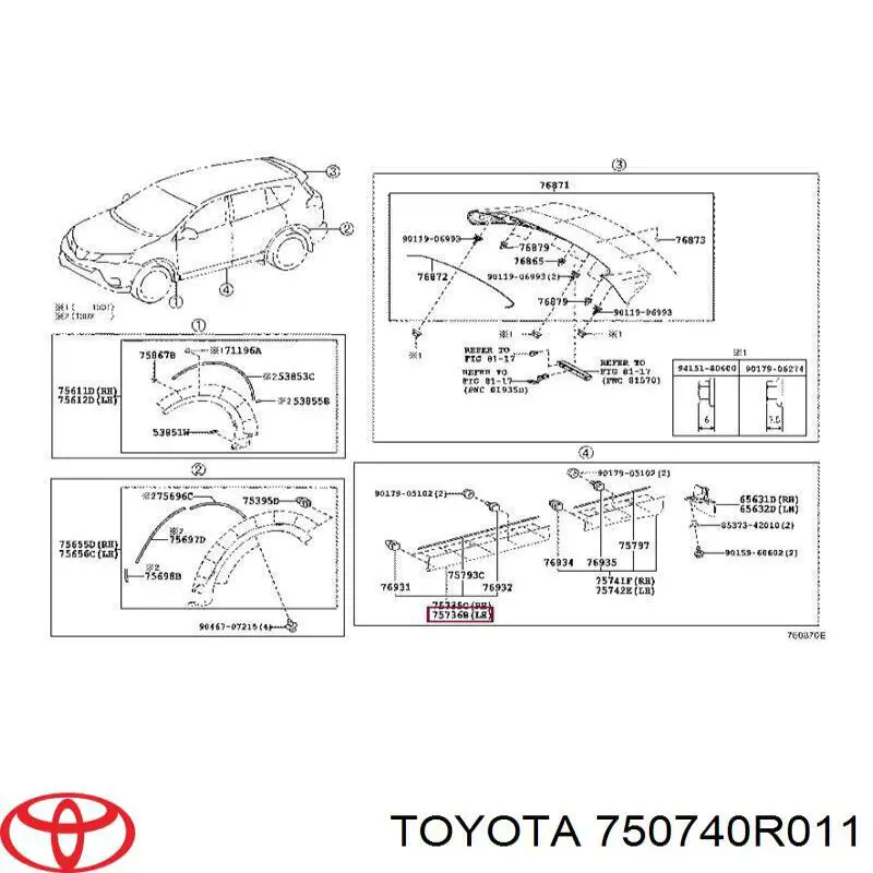 750740R011 Toyota 
