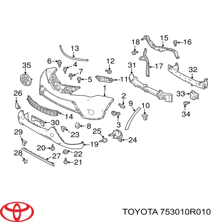  Toyota 753010R010 цена, от 102.91 USD