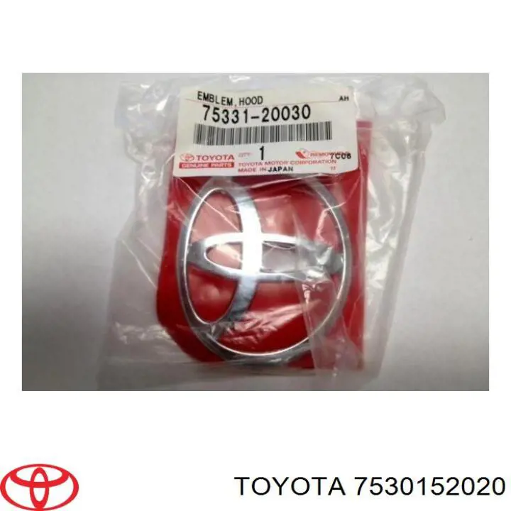 7530152020 Toyota Эмблема решетки радиатора