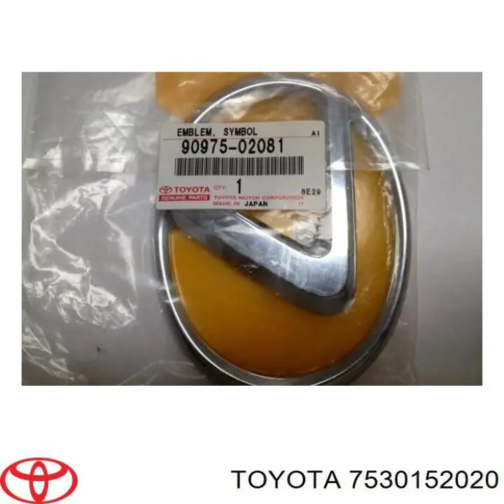 Эмблема на решетку радиатора Toyota 7530152020 цена, от 61.98 USD