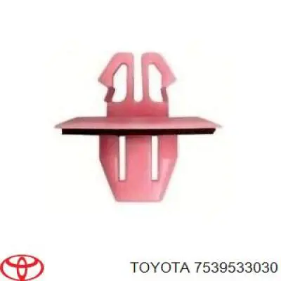 Клипса крепления накладок порогов 7539533030 Toyota