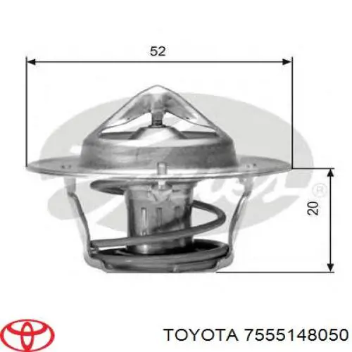 Молдинг крыши, правый Toyota 7555148050