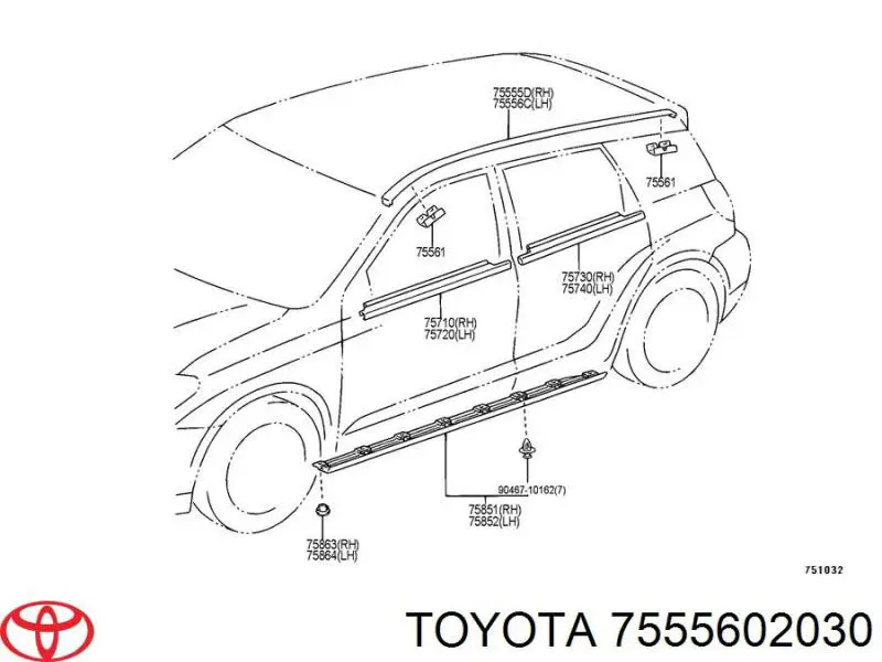  7555602030 Toyota